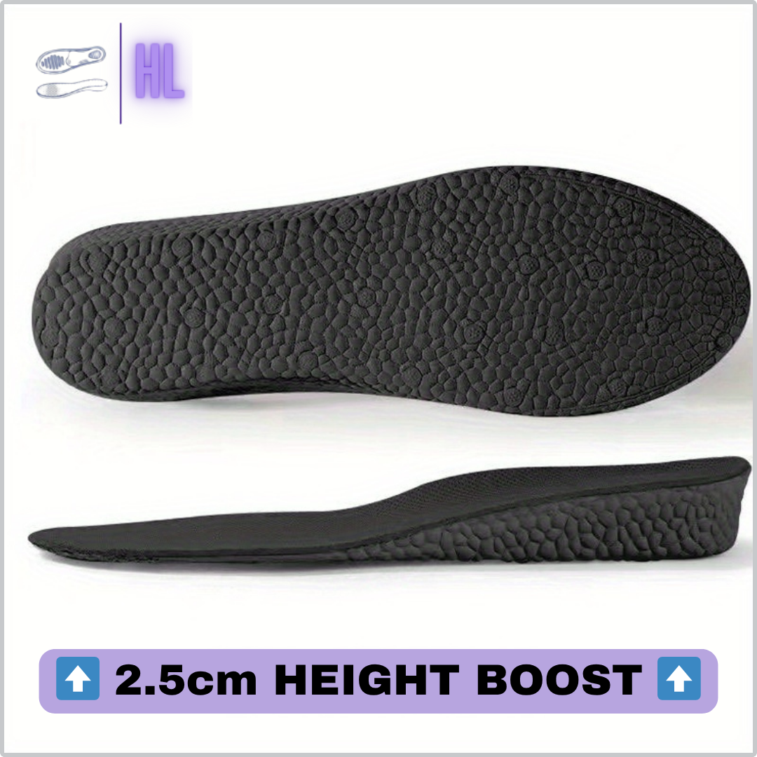 Boost Your Height HigherLov Insoles Black 2.5cm