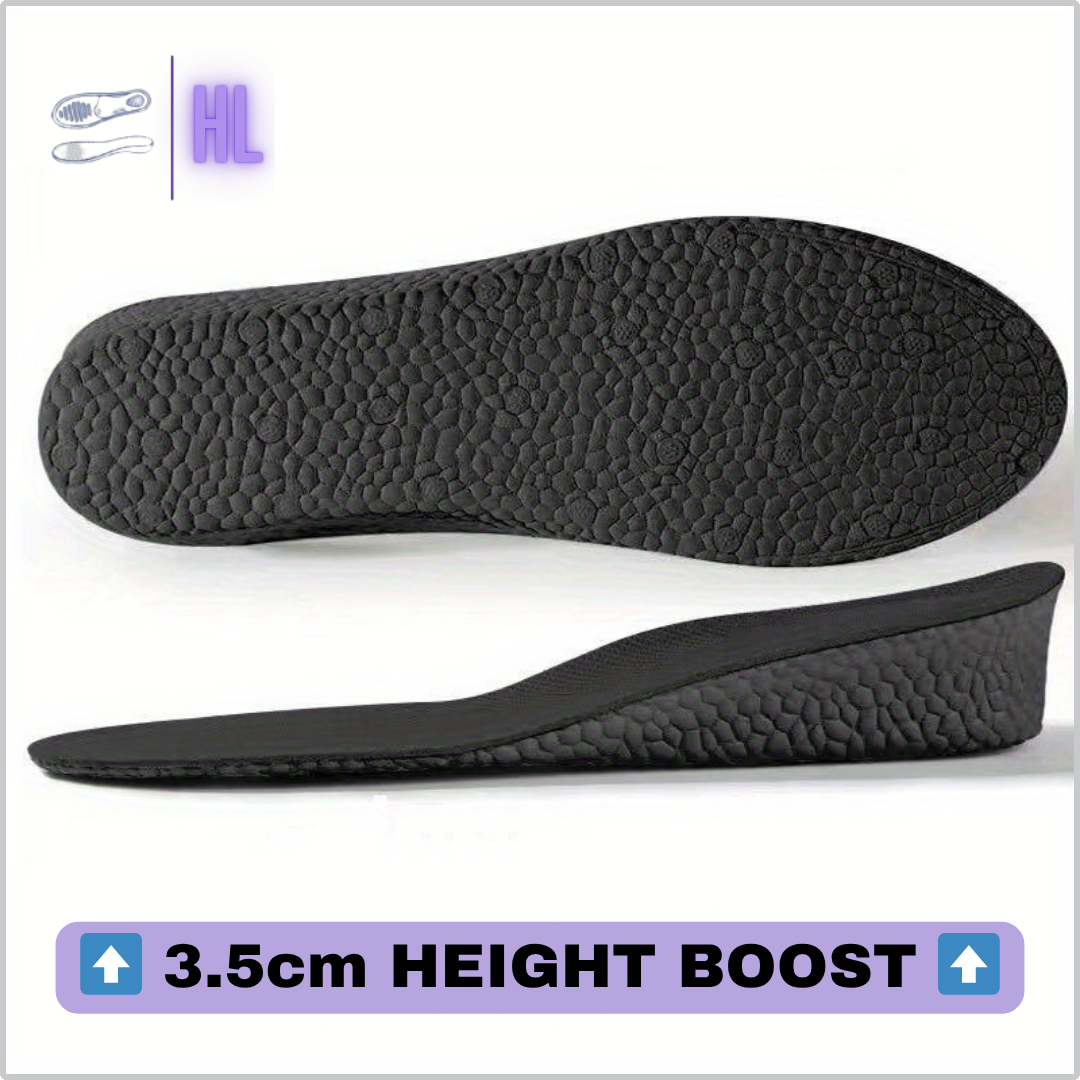 Boost Your Height HigherLov Insoles Black 3.5cm