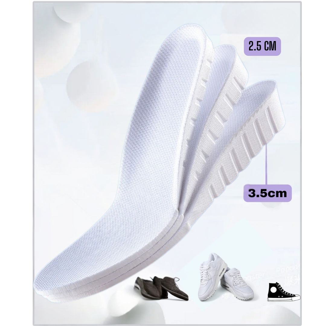 Boost Your Height HigherLov Insoles white 3 insoles 2.5cm & 3.5cm
