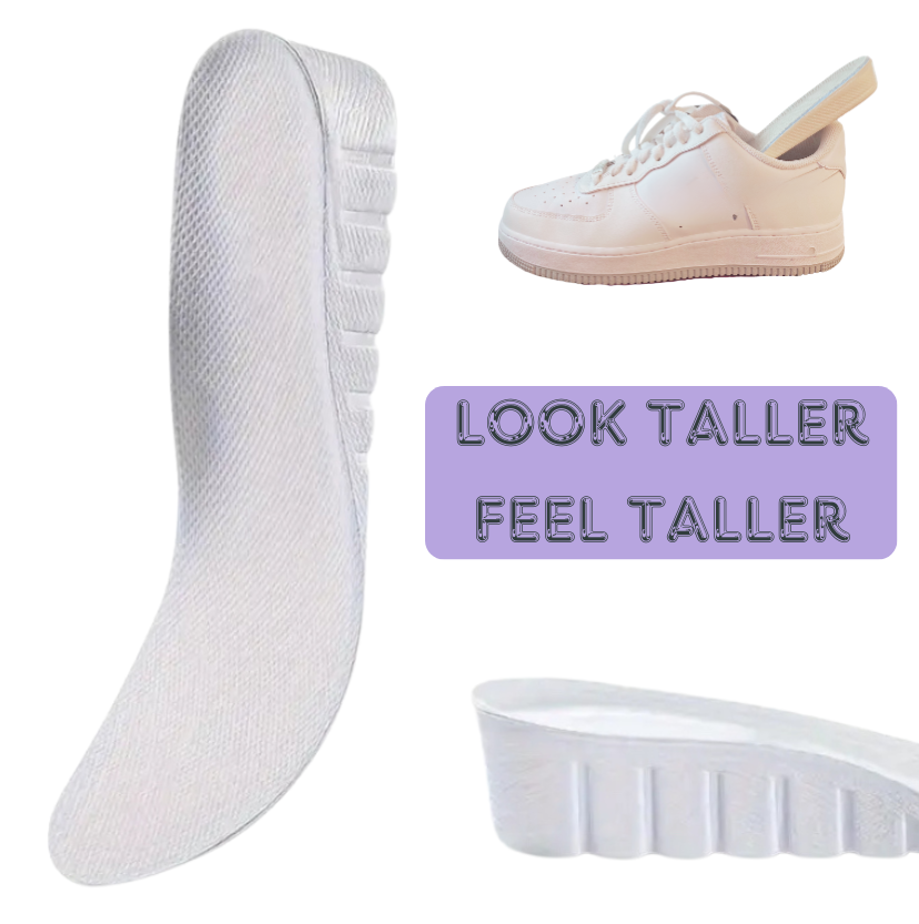 Height Boosting Insoles White 2.5cm & 3.5cm Height Increase