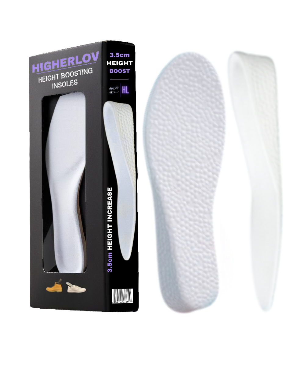 HigherLov Height Boost 3.5cm White Box Picture