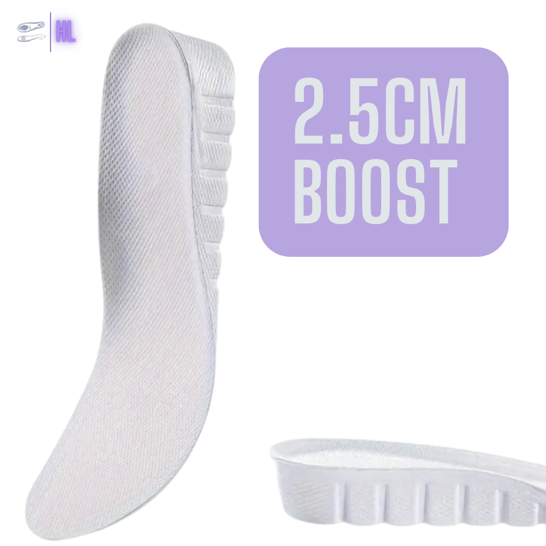 Increase Your Height HigherLov Insoles 2.5cm White