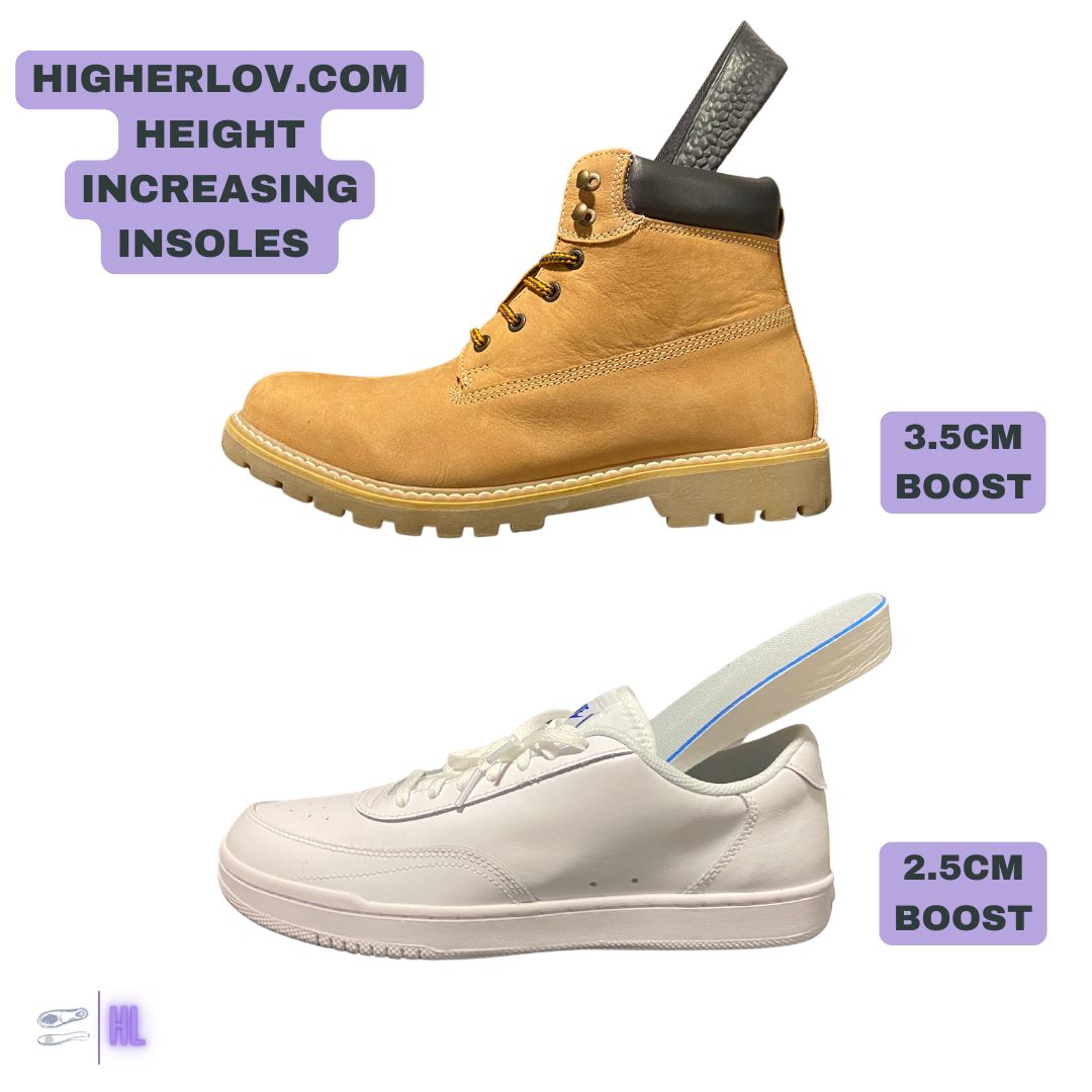 Increase Your Height HigherLov Insoles Boot & Trainer