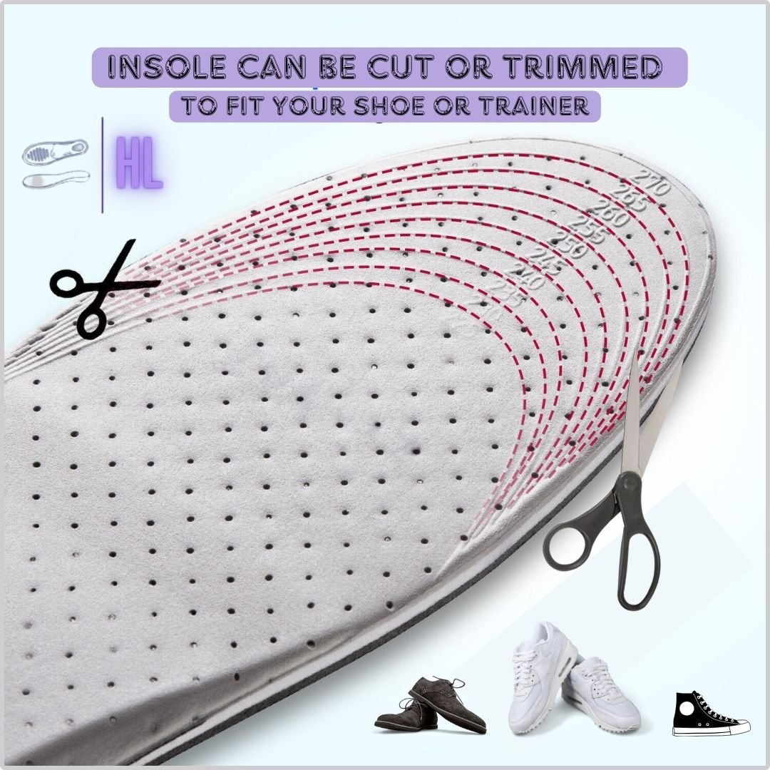 Height Increasing Insoles - Trim to fit - Footwear Inserts - HigherLov