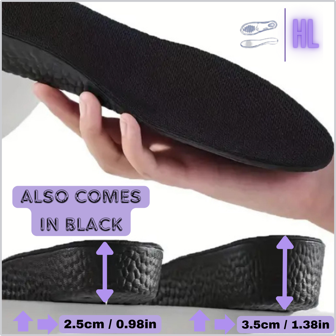 Height boost black insoles