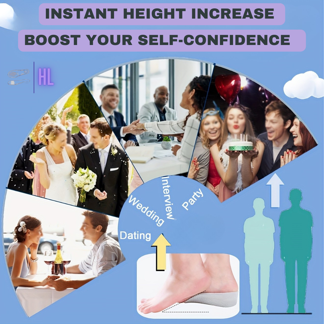 Height Boosting Heel Pad Insoles