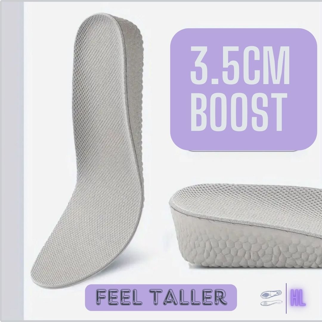 Height Increasing Insoles 3.5cm - Look Taller In Seconds - Footwear Inserts - HigherLov