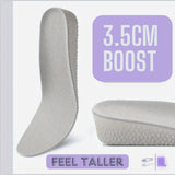 Height Increasing Insoles 3.5cm - Look Taller In Seconds - Footwear Inserts - HigherLov