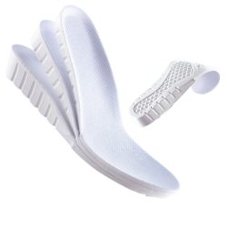 Height Increasing Insoles White- 2.5cm and 3.5cm boost - Look Taller In Seconds - Footwear Inserts - HigherLov