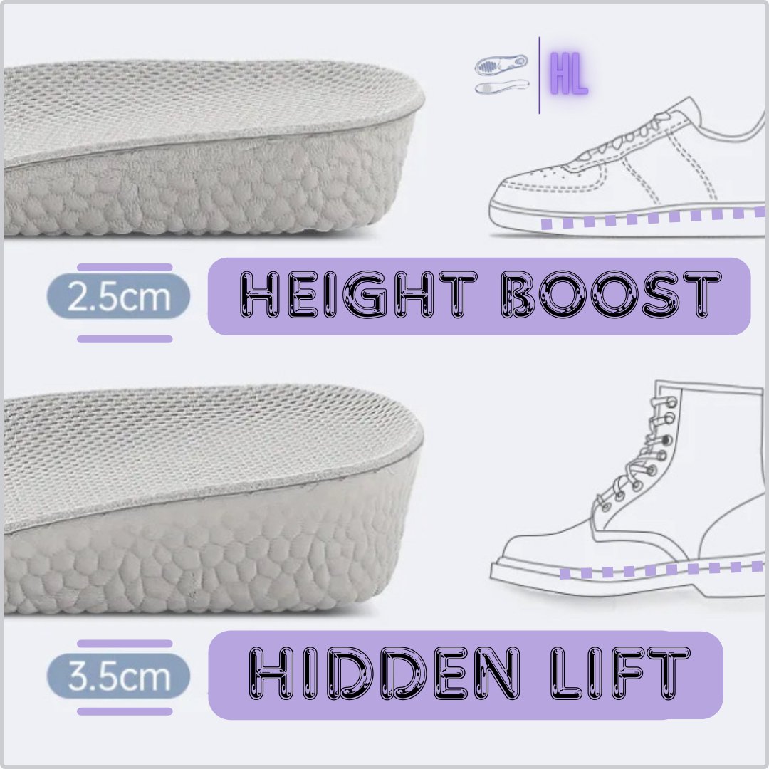 Height Increasing Insoles 2.5cm & 3.5cm - Footwear Inserts - HigherLov