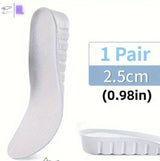 Height Increasing Insoles White 2.5cm Boost - Look Taller In Seconds - Footwear Inserts - HigherLov